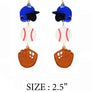SPORTS BALL UNIFORM ACRYLIC DROP HOOK EARRING