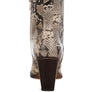 Cornus Snake Print Ankle Boots