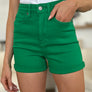 Judy Blue Full Size Tummy Control Garment Dyed Denim Shorts