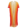 DIONA J TWO TONE LUREX KIMONO CARDIGAN ONE SIZE COLOR ORANGE