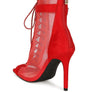 Cabernet Mesh & Microfiber Stiletto Boots