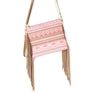 Diona J Women's Designer Aztec Tassel Party Stylish Crossbody Bag Pink