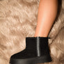 WILD DIVA Round Toe Platform Boots