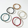 TWISTED LEATHER BANGLE BRACELET