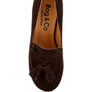 Aloha Tassels Detail Genuine Suede Loafers