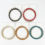 TWISTED LEATHER BANGLE BRACELET