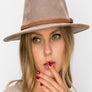 SUEDE VEGAN PANAMA HAT