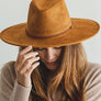 SUEDE VEGAN PANAMA HAT