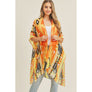 DIONA J TRIBAL PATTERN KIMONO CARDIGAN ONE SIZE COLOR YELLOW