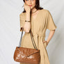 SHOMICO PU Leather Chain Handbag