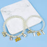 MINI MAMA SHAPED ENAMEL PEARL BRACELET