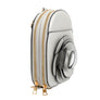 Mini Backpack Silver Flower Wallet Bag For Women