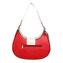 Shoulder Handbag Red Flap Rounded Bag for Women