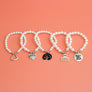 White Pearl Black Girl Magic Charm Bracelets