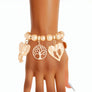Gold Africa Elephant Bracelet