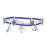 ZPB Sorority Blue White Pearl Watch Band for Women