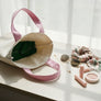 AKA Pink Green Accent Mini Canvas Tote Bag