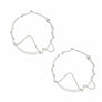 Silver Snake Wrapped Hoops