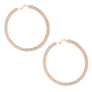 Gold Stacked Pave Hoops