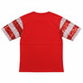 Jersey Holiday Cheer Red White Sequin Xmas Shirt