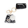 Keychain Black French Luxe Sweater Handbag Clip