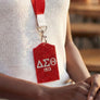DST Red Sparkle Sorority Pride ID Badge Holder