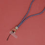 Rhinestone Long Phone Strap Purple Bling Lanyard