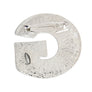 Silver Pearl and Stone G Brooch