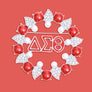 DST Brooch Red White Delta Pearl Pin for Women
