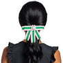 Pink Green Bow Tie Style Brooch
