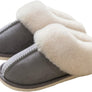 Indoor Winter Fur Shoes – Warm Cotton Slippers for Men & Women, Plush Furry Bedroom Slides, Cozy Non-Slip House Slippers
