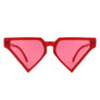Sunglasses Red Triangle Pointed for Women