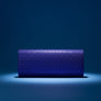 Clutch XLong Blue Rhinestone Flap Evening Bag