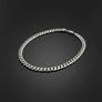 Mens 20in10mm Silver Stainless Steel Curb Chain