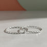 Hoop Large Silver Twisted Greek Key Earrings