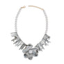 Collar Gray Exotic Goddess Floral Necklace