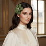 Brilliant Green Blooming Flower Brooch Hair Clip
