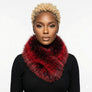 Scarf Luxe Faux Fur Red Collar Winter Stole