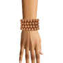 Bracelet Brown Wood 10mm Bead Bracelet Set