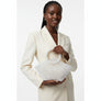 Top Handle Trapeze White Pearl Woven Handbag Bag