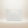 Clutch Vintage White Pearl Cut Out Handle Bag
