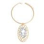 Gold Woven Oval Set