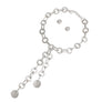 Chain Necklace Silver Long Y Necklace for Women