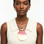 Pendant Fuchsia Ombre Organic Teardrop Necklace