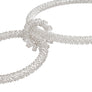 Pendant Silver Braided Wire Loop Pearl Necklace