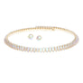 Choker Gold Memory Wire Aurbo Marquise Necklace