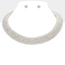 Collar Gold Pearl Stone Torque Necklace for Women