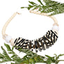 Beaded Funky Ivory and Black Disc Necklace Set