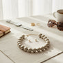 High Gloss Pearlescent Brown 24mm Bead Necklace