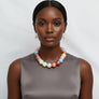 High Gloss Pearlescent Color 24mm Bead Necklace